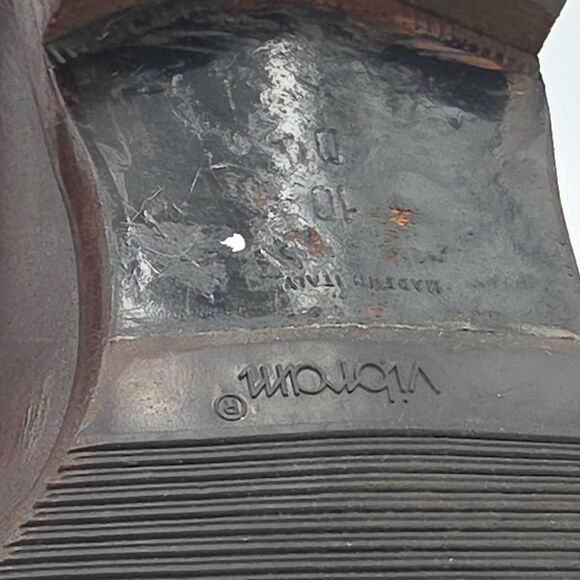 SALVATORE FERRAGAMO BROWN HORSE BIT MENS LOAFER DRESS SHOE VIBRAM SIZE 10D - Picture 10 of 11